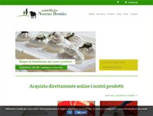 Tablet Screenshot of caseificiononnobenito.com